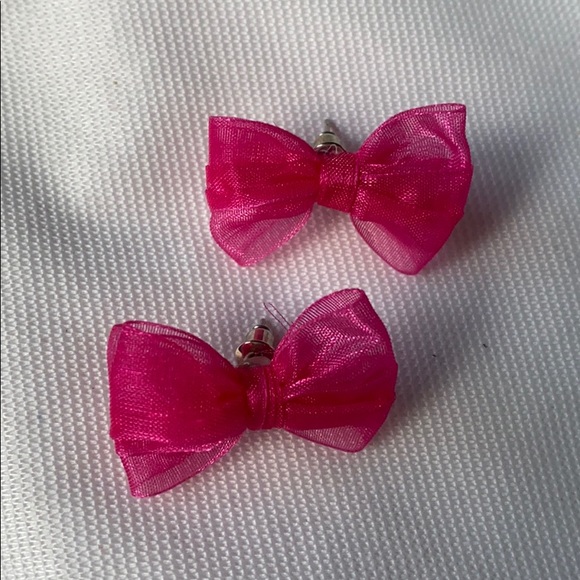 Silk Ribbon Earrings - Picture 1 of 3